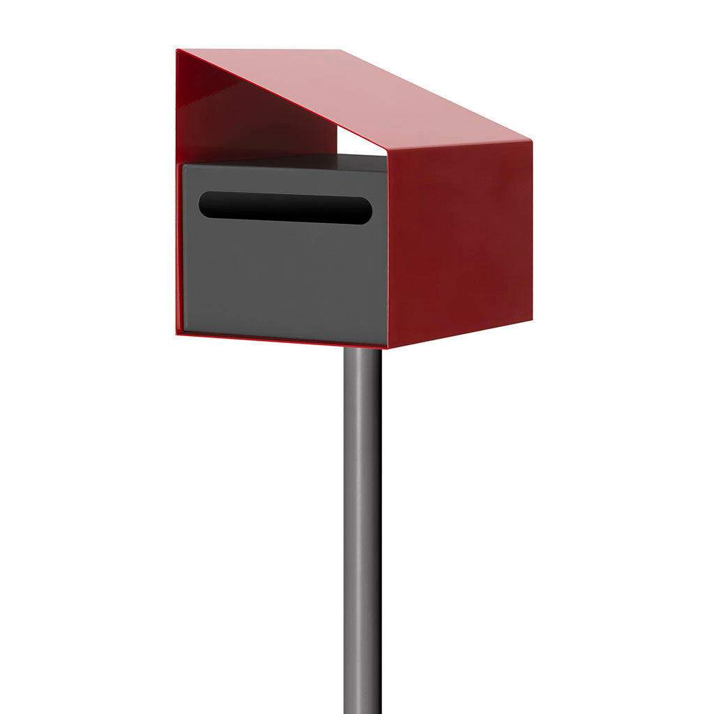 Apex Letterbox Modern Flame Red