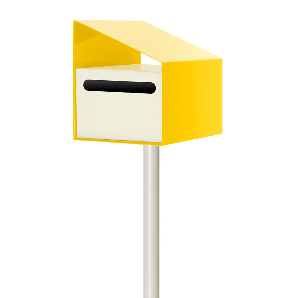 Apex Letterbox Modern Lemon Yellow